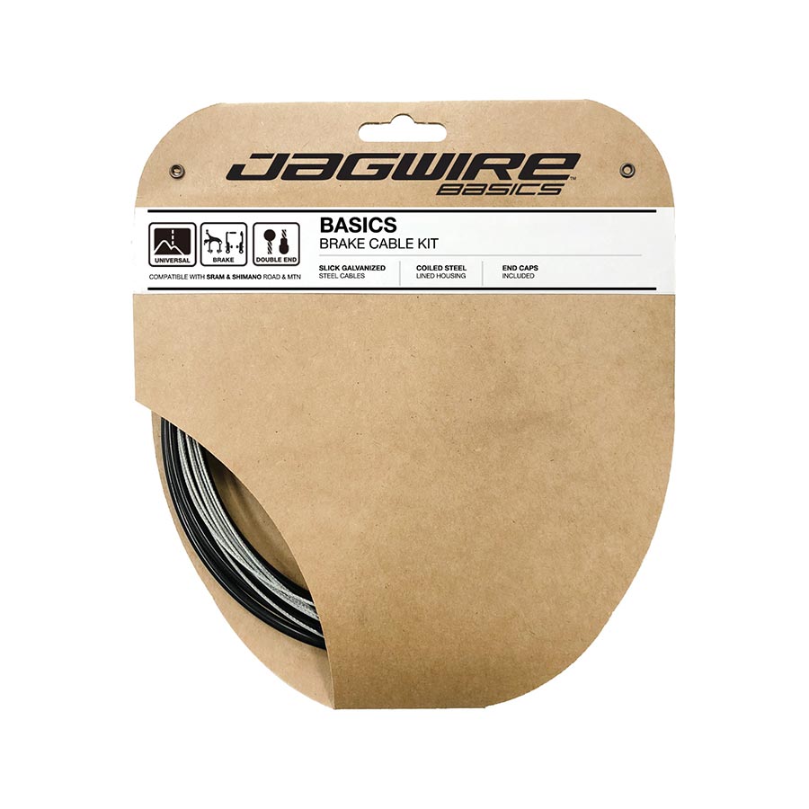 220332-01::0::220332-01::Jagwire, Kit DIY Frein, Kit câbles et gaines de frein, Galvanisé, 2500mm, Noir, Kit