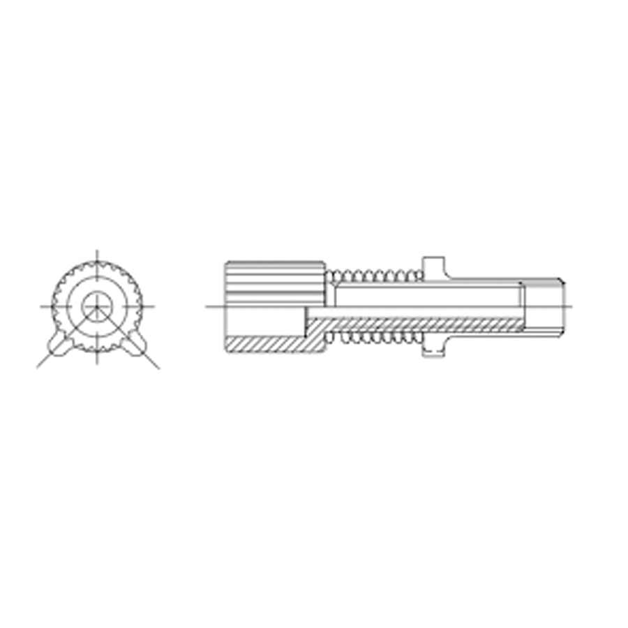 230019-01::0::230019-01::Jagwire, Barillets ajusteurs Mickey (compatible Campagnolo), Acier, Argent, Paquet de 2