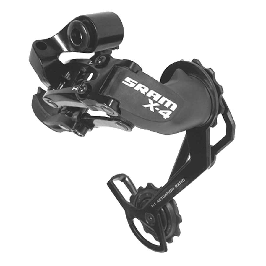 260033-01::0::260033-01::SRAM, X4, Dérailleur arrière, 7/8/9vit., Cage longue, Noir