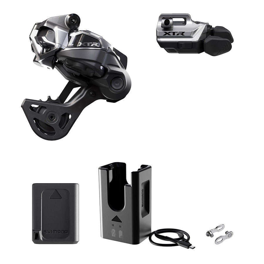 260310-04::0::260310-04::Shimano, XTR Di2 RD-M9250 Kit, Dérailleur arrière, Vitesses: 12, Cage: GS, Noir, I-Spec EV, IGPM9250UPG04