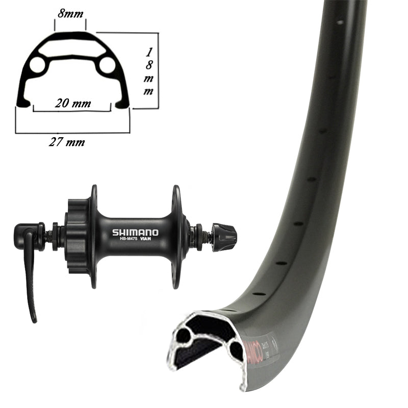 Damco Roue Alliage 27.5 Disque Noir