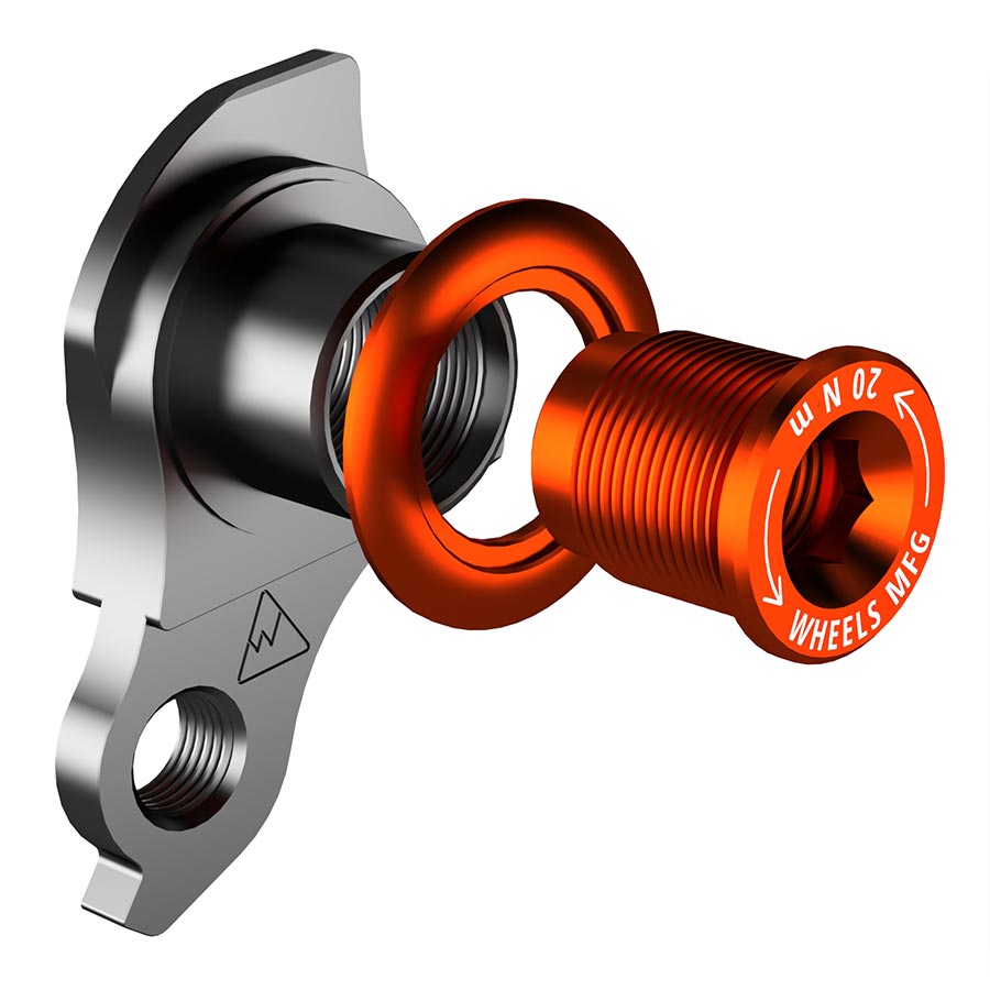270963-03::1::270963-03::Wheels Manufacturing, DROPOUT-487, Patte de dérailleur, Orange