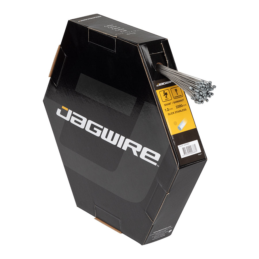 280036-01::0::280036-01::Jagwire, Basics, Câbles de dérailleur, SRAM/Shimano, Inox, 2300mm, Boîte de 100
