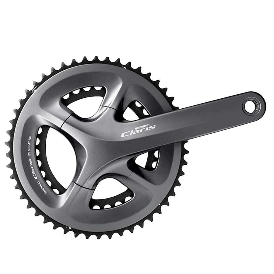 350714-02::0::350714-02::Shimano, Claris FC-R2000, Pédalier, Road, 8 vit., 24mm, 34/50D, BCD:110, Hollowtech II, 175mm, Gris