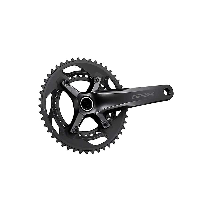 350771-02::0::350771-02::Shimano, GRX FC-RX600-11, Pédalier, Vitesses: 11, Axe: 24mm, BCD: 80/110, 30/46, Hollowtech II, 172.5mm, Noir, Route Disque