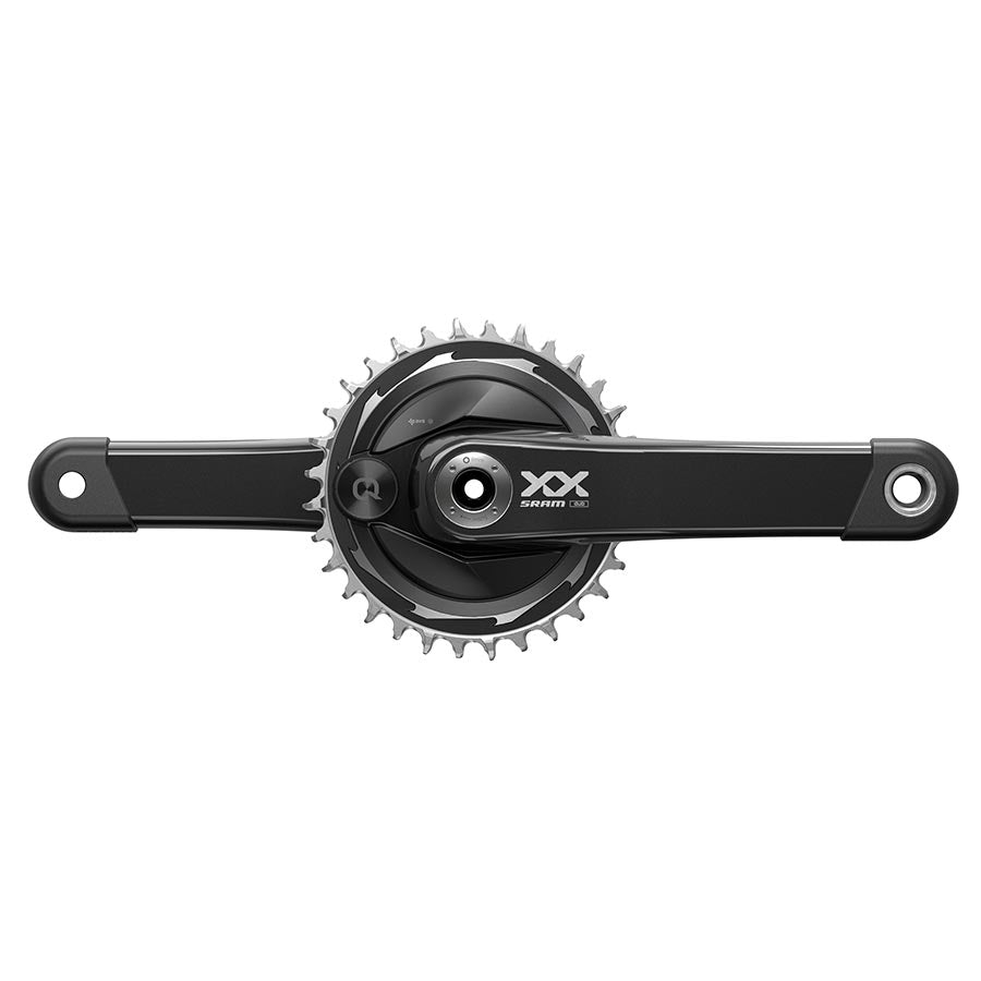 350851-02::0::350851-02::SRAM, XX T-Type Spider à Capteur de puissance, Pédalier à capteur de puissance, Vitesses: 12, Axe: 28.99mm, BCD: Thread Mount, 32, DUB, 170mm, Noir, Boost