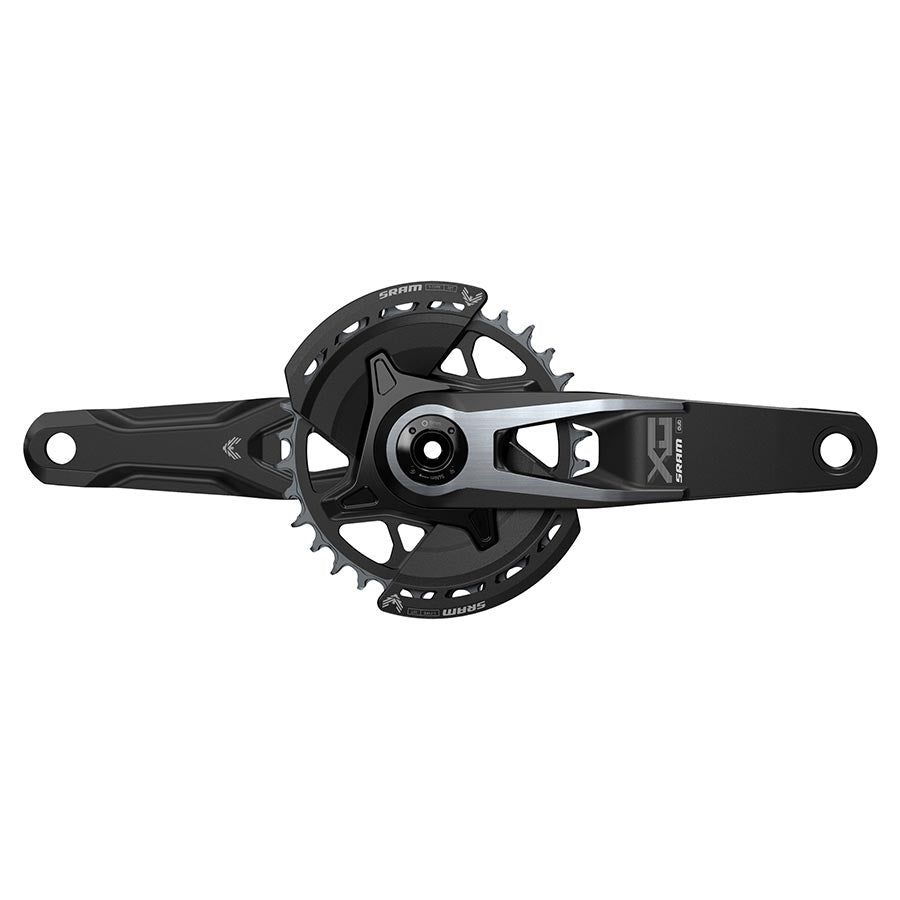 350891-03::0::350891-03::SRAM, X0 Eagle T-Type V2, Pédalier, Vitesses: 12, Axe: 28.99mm, BCD: Direct Mount, 32, DUB, 165mm, Noir, Boost