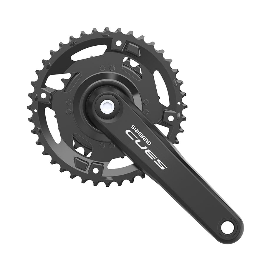 350937-03::0::350937-03::Shimano, CUES FC-U4000-2, Pédalier, Vitesses: 9/10/11, BCD: Rivets, 26/40, JIS, 175mm, Noir, MTB/Boost
