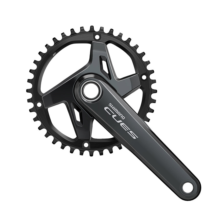 350949-01::0::350949-01::Shimano, CUES FC-U8000-1 40T, Pédalier, Vitesses: 9/10/11, Axe: 24mm, BCD: 96, 40, Hollowtech II, 170mm, Noir, Boost, EFCU80001CXB0X