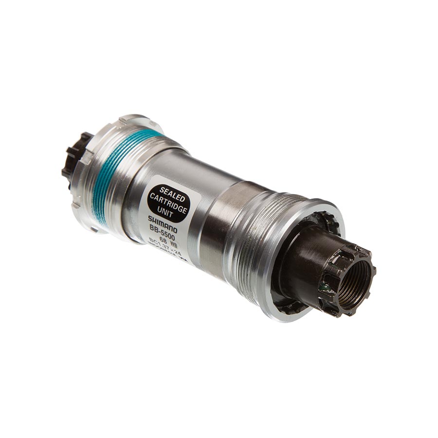 380045-01::1::380045-01::Shimano, EBB5500B09, BB-5500, Octalink, Boîtier: 68mm, Axe: 109.5mm, Acier, Argent