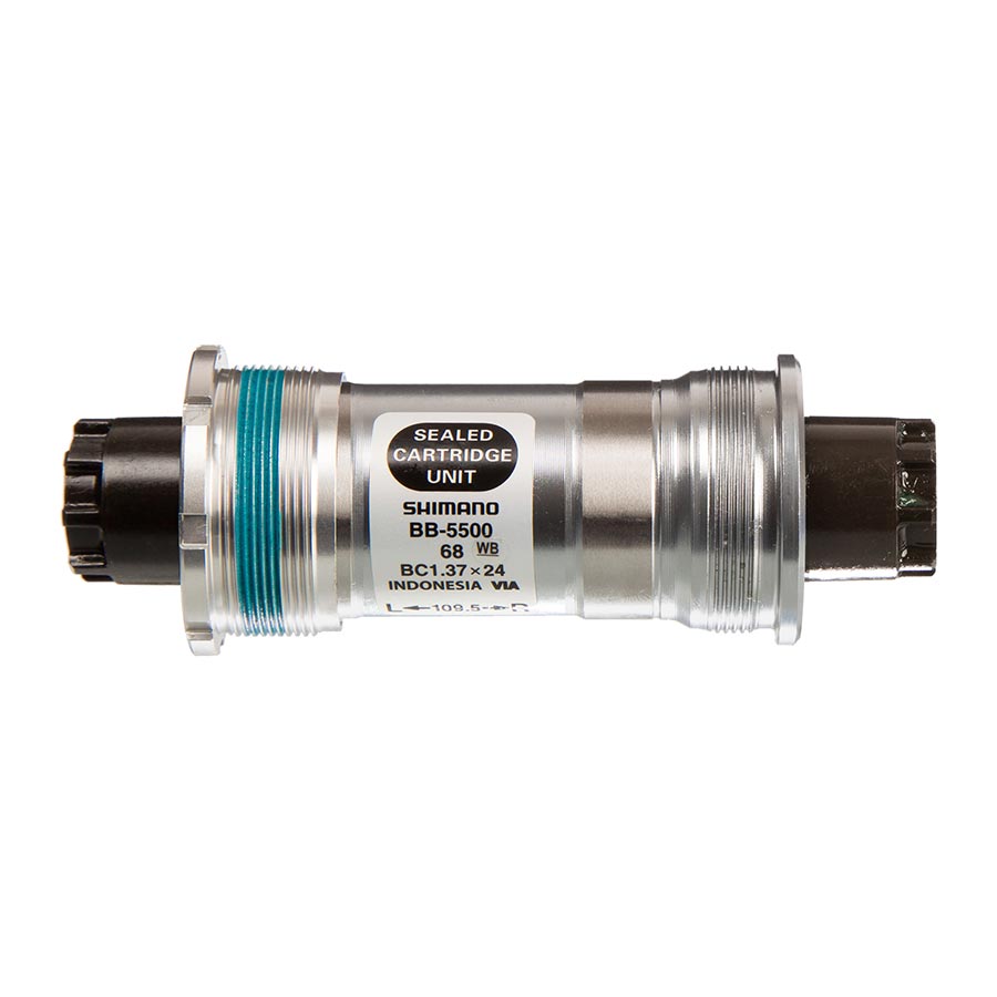 380045-01::0::380045-01::Shimano, EBB5500B09, BB-5500, Octalink, Boîtier: 68mm, Axe: 109.5mm, Acier, Argent
