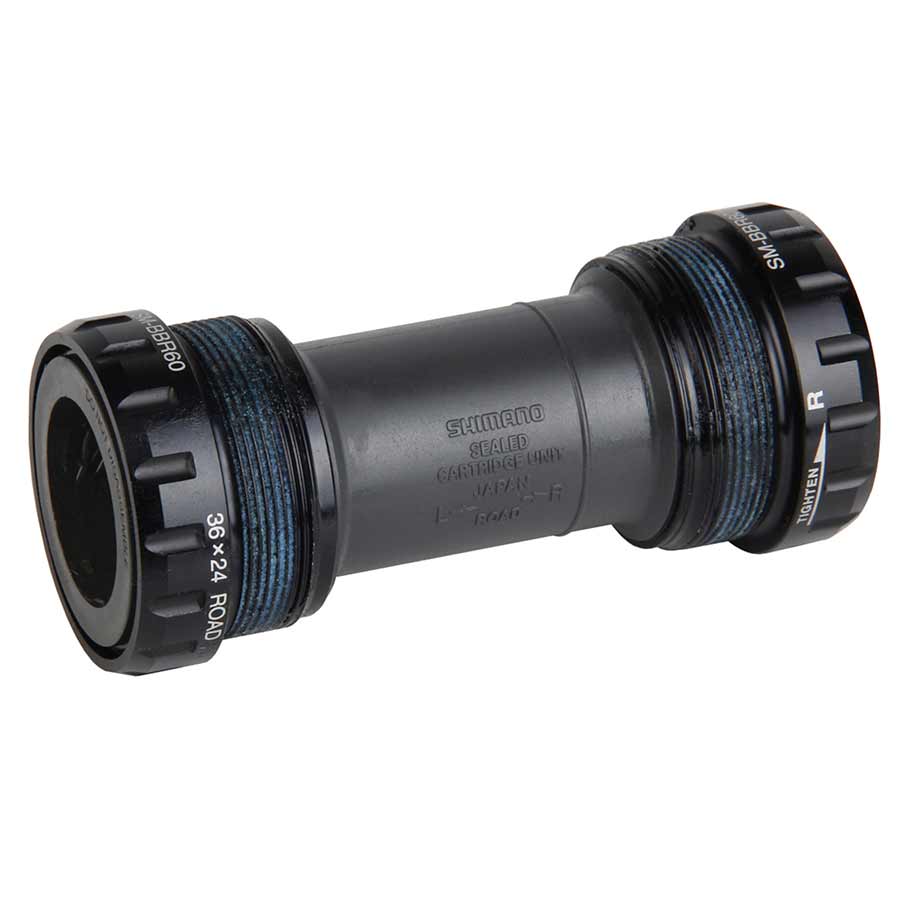 380269-02::0::380269-02::Shimano, ISMBBR60I, SM-BBR60, Hollowtech II, Boîtier: 70mm, Axe: 24mm, Acier, Gris