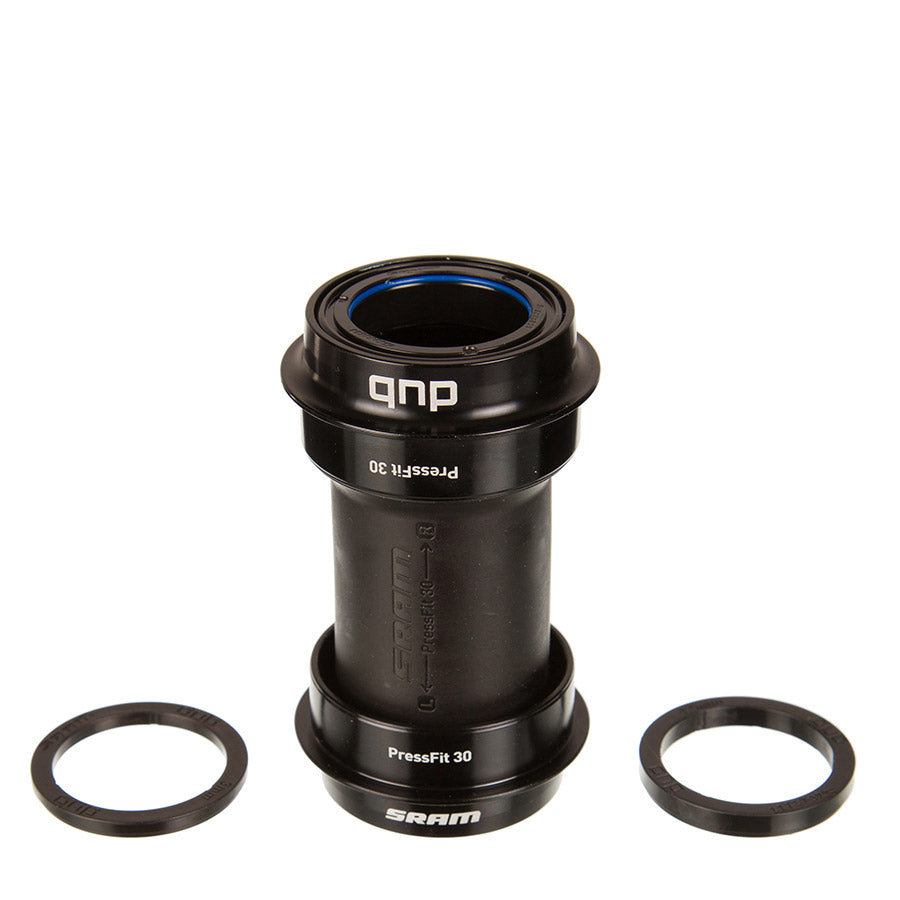380455-01::0::380455-01::SRAM, BB DUB PressFit 30 68/73mm, Jeu de pédalier Press-fit, PF30, Axe: 28.99mm, Largeur: 68/73mm, Diamètre: 46mm