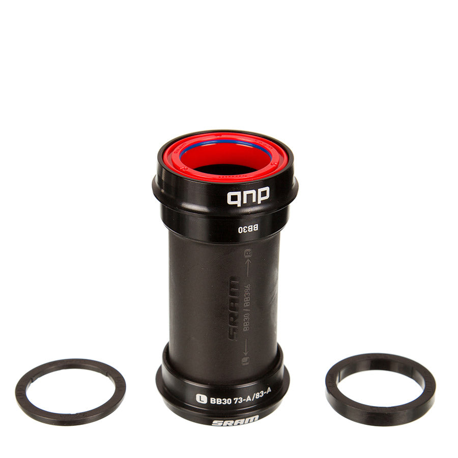 380549-01::0::380549-01::SRAM, DUB BB30 73 Wide Ceramic, Jeu de pédalier Press-fit, BB30, Axe: 28.99mm, Largeur: 73mm, Diamètre: 42mm