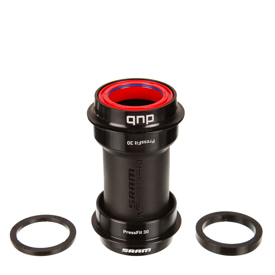 380553-01::0::380553-01::SRAM, DUB PF30 68/73 Ceramic, Jeu de pédalier Press-fit, PF30, Axe: 28.99mm, Largeur: 68/73mm, Diamètre: 46mm