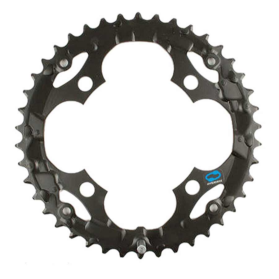 390043-01::0::390043-01::Shimano, Y1KN98060, 48D, 8vit., BCD: 104mm, 4 Boulons, Acera FC-M361, Plateau Extérieur, Pour 28/38/48, Acier, Noir