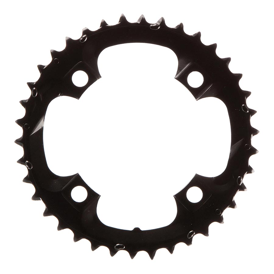 390069-01::1::390069-01::Shimano, Y1KN98040, 38D, 8vit., BCD: 104mm, 4 Boulons, Acera FC-M361, Plateau Centre, Pour 28/38/48, Acier, Noir