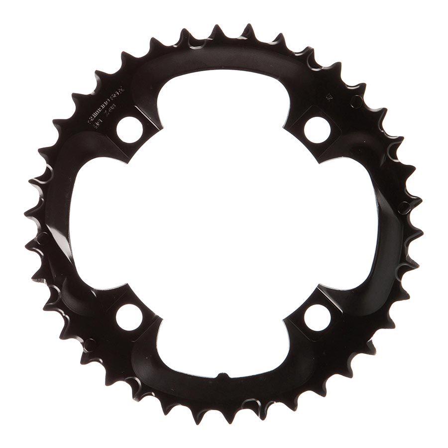 390069-01::0::390069-01::Shimano, Y1KN98040, 38D, 8vit., BCD: 104mm, 4 Boulons, Acera FC-M361, Plateau Centre, Pour 28/38/48, Acier, Noir