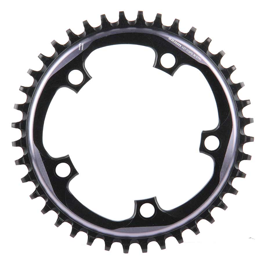 390657-01::0::390657-01::SRAM, 40D, 11vit, BCD: 110mm, 5 Boulons, X-Sync, Plateau Extérieur, Pour X-Sync, Aluminium, Gris, 11.6218.015.001