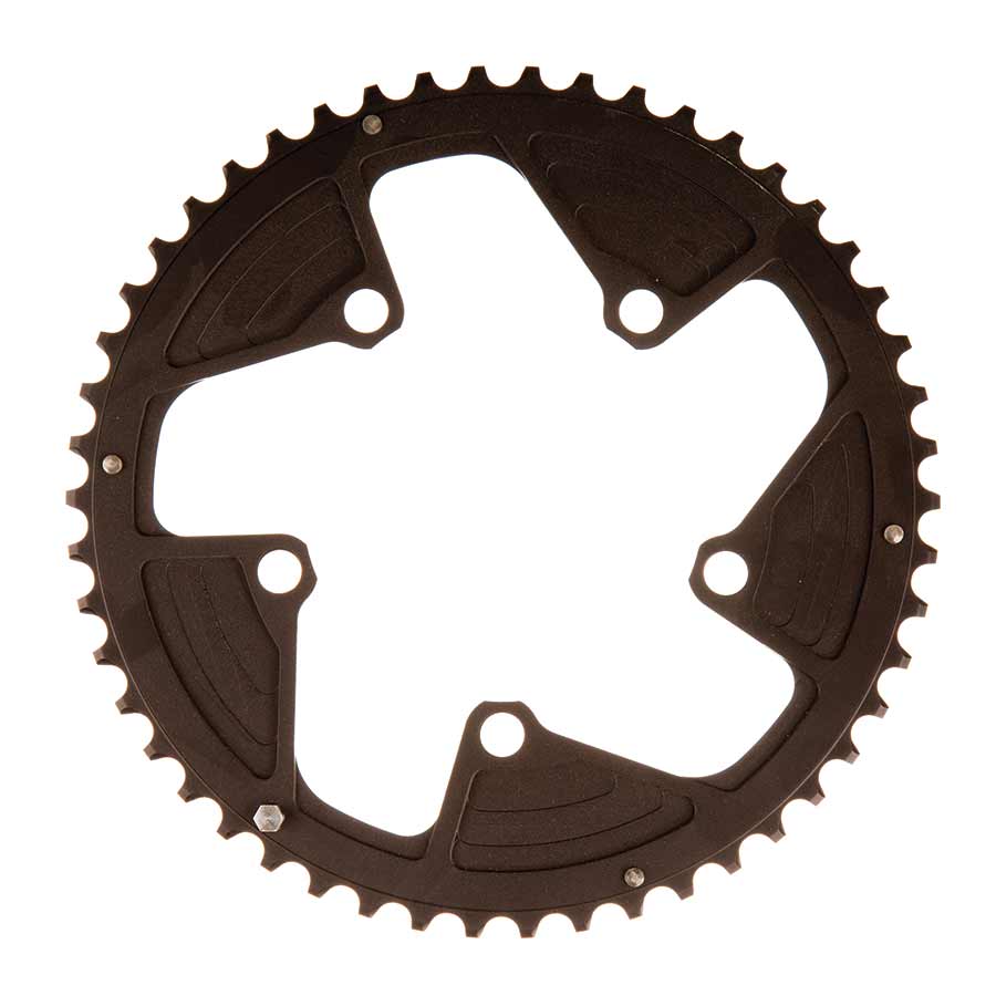 390722-01::1::390722-01::Look, Zed 3, 50D, 11vit., BCD: 110mm, 5 Boulons, Zed 3, Plateau Extérieur, Pour 34, Aluminium, Noir