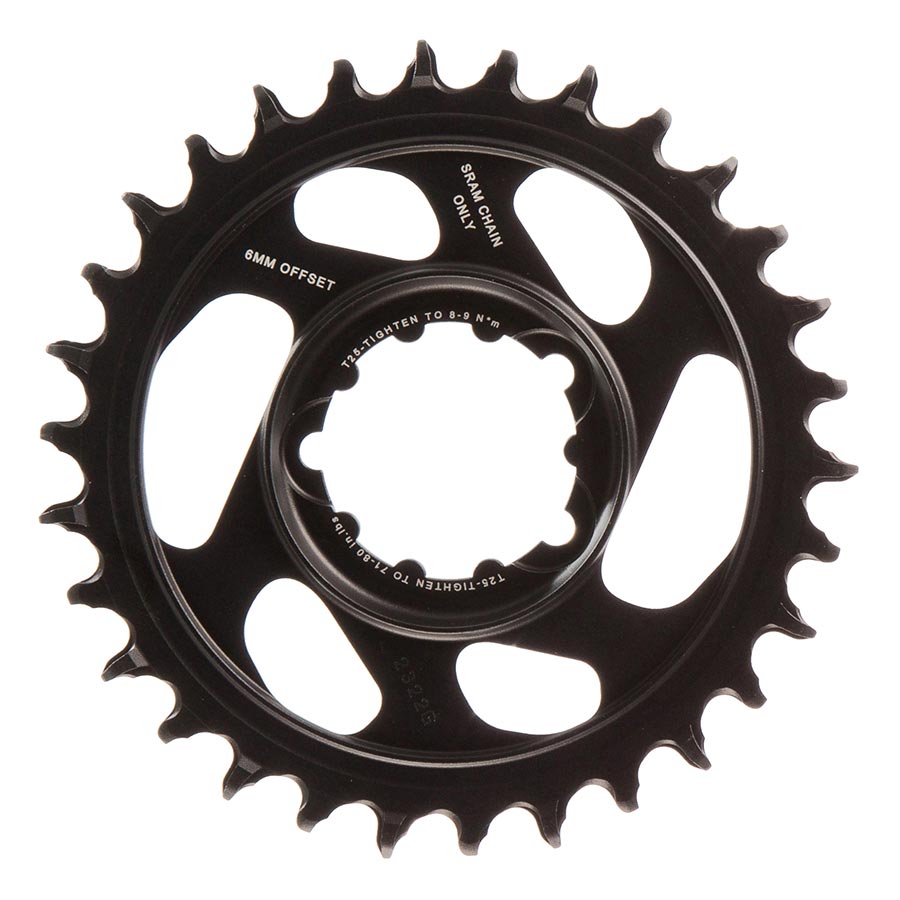 391026-01::1::391026-01::SRAM, X-Sync 2, 30D, 12vit., BCD: Direct Mount, Plateau simple, Aluminum, Noir