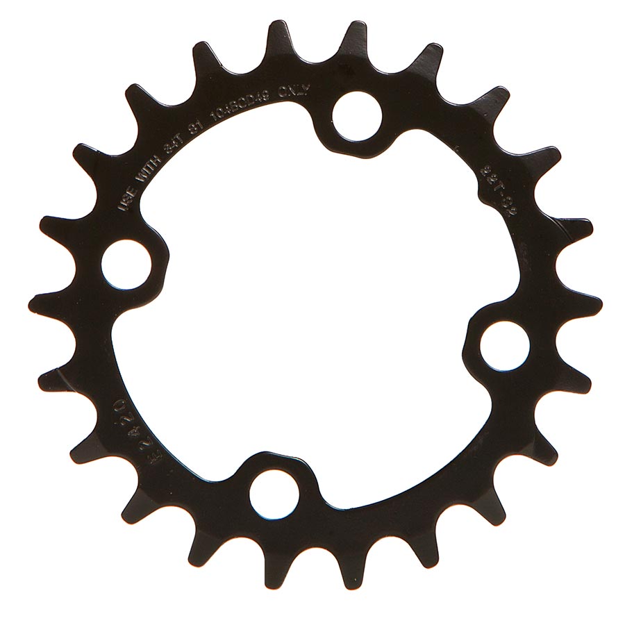 SRAM Plateau 22D 10vit BCD: 64 Noir