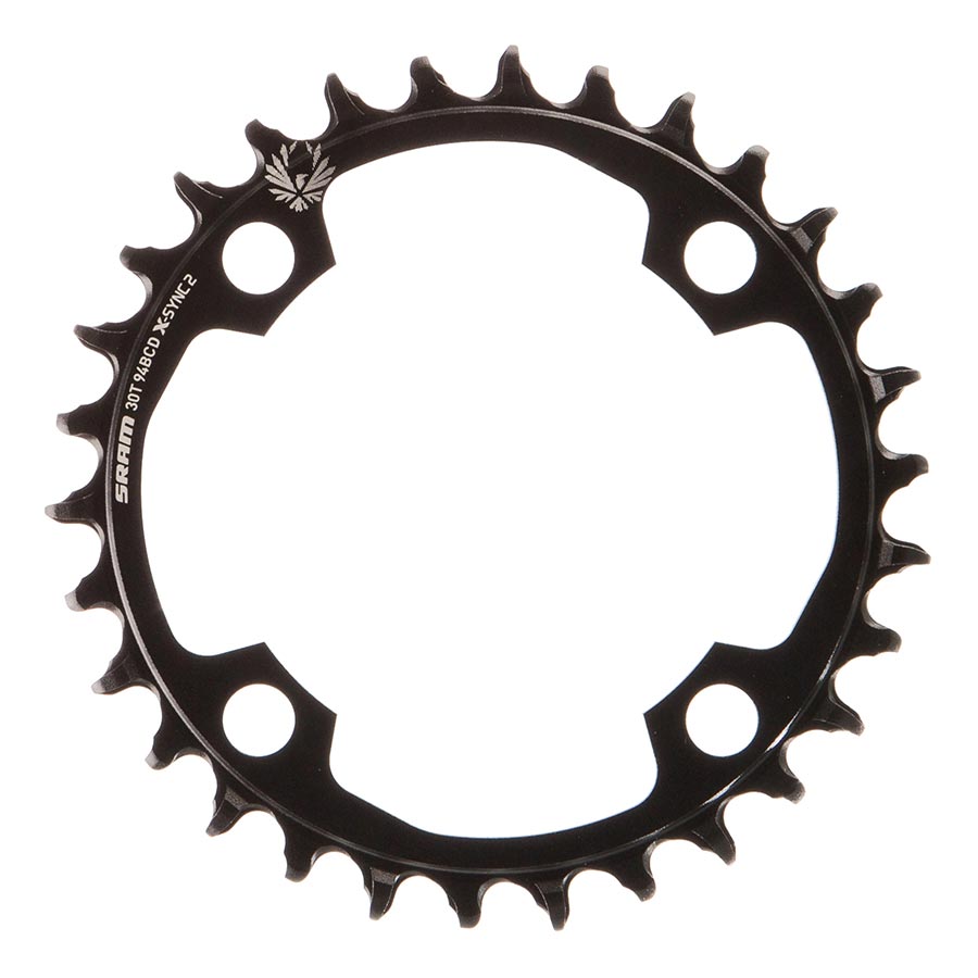 391102-01::0::391102-01::SRAM, X-SYNC 2 94mm Light E-MTB, Plateau, Dents: 30, Vitesses: 12, BCD: 94, Boulons: 4, Mono-plateau, Aluminium, Noir