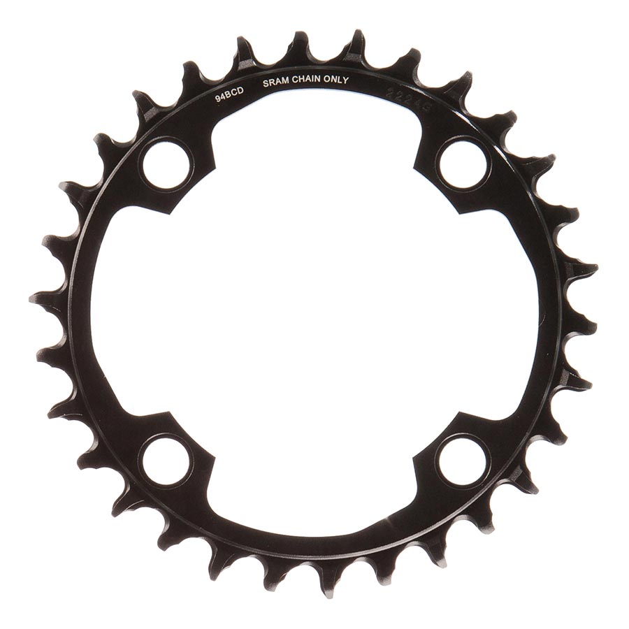 391102-01::1::391102-01::SRAM, X-SYNC 2 94mm Light E-MTB, Plateau, Dents: 30, Vitesses: 12, BCD: 94, Boulons: 4, Mono-plateau, Aluminium, Noir