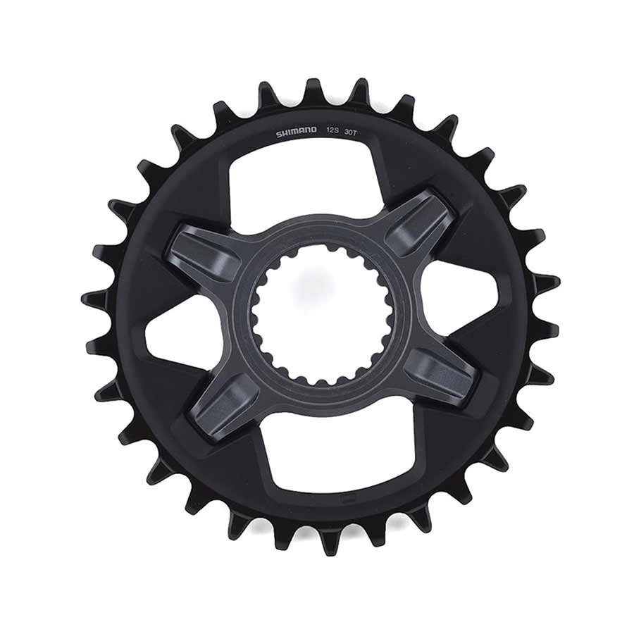 391106-02::0::391106-02::Shimano, SLX SM-CRM75, Plateau, Dents: 32, Vitesses: 12, BCD: Direct Mount, Aluminium/Composite/Acier, Gris