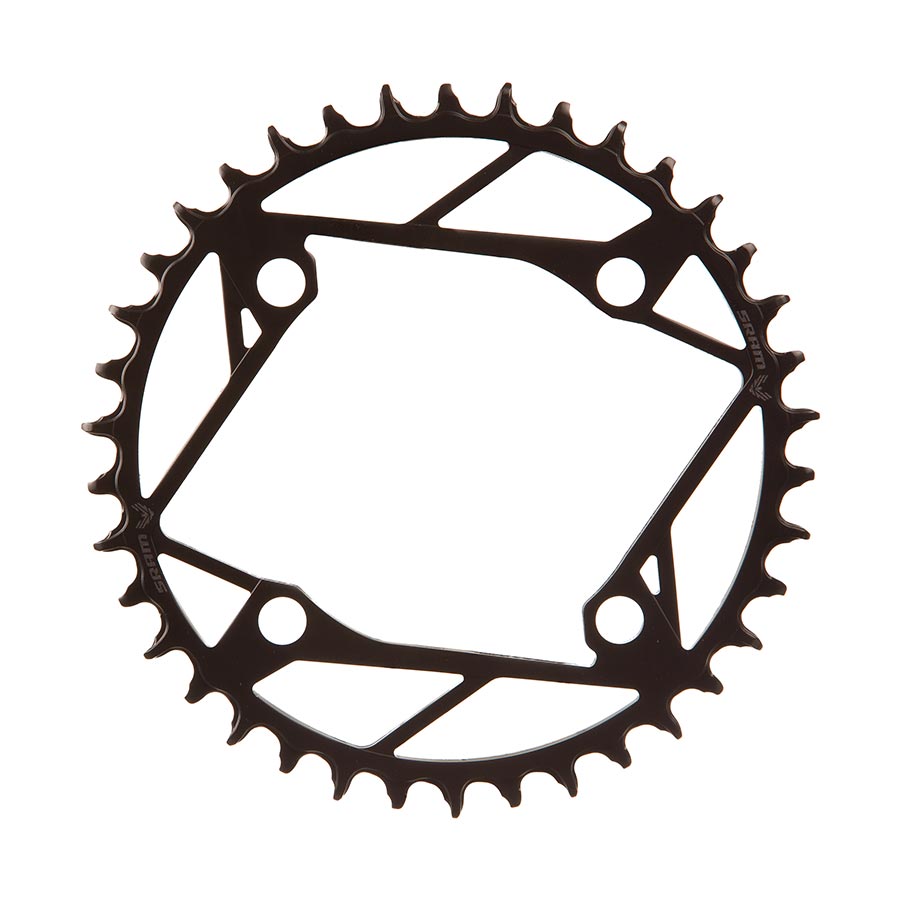 391148-03::0::391148-03::SRAM, Eagle T-Type E-MTB, Plateau, Dents: 38, Vitesses: 12, BCD: 104, Boulons: 4, Acier, Noir