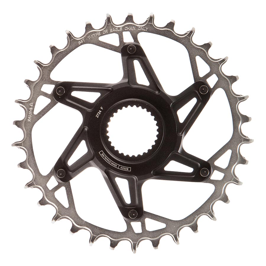 391150-01::1::391150-01::SRAM, XX Eagle T-Type DM E-MTB Bosch, Plateau, Dents: 34, Vitesses: 12, BCD: Direct Mount, Aluminium/Acier, Noir