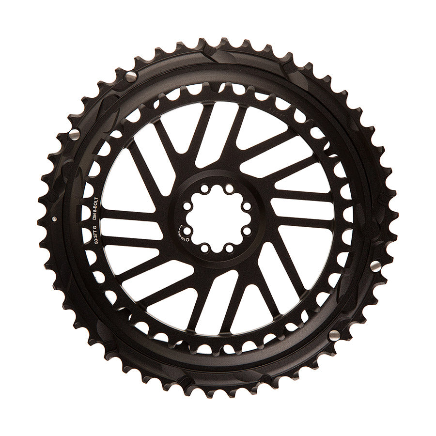 391229-03::1::391229-03::SRAM, Force E1 2x Direct Mount, Plateau, Dents: 50/37, Vitesses: 12, BCD: Direct Mount SRAM 8 Boulons, Noir