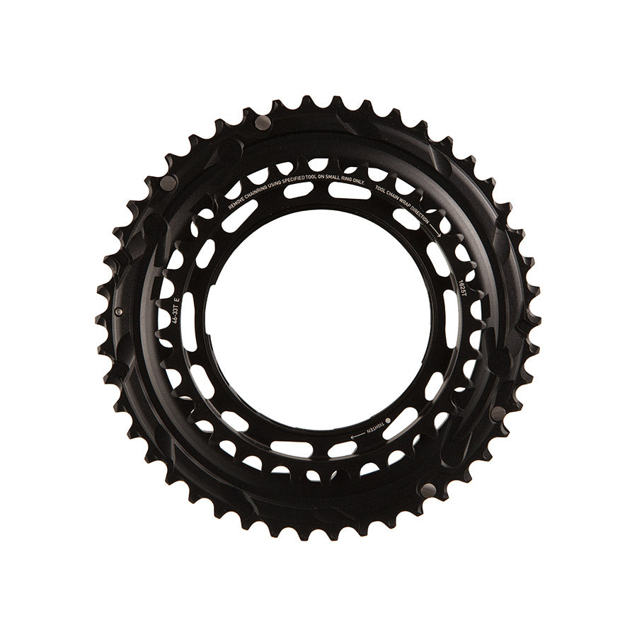 391230-01::1::391230-01::SRAM, Force E1 2x Thread Mount, Plateau, Dents: 46/33, Vitesses: 12, BCD: Thread Mount, Noir