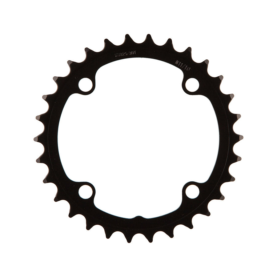 391253-08::0::391253-08::FSA, Omega/Vero Pro Road, Plateau, Dents: 30, Vitesses: 10/11, BCD: 90, Boulons: 4, Intérieur, Acier, Noir