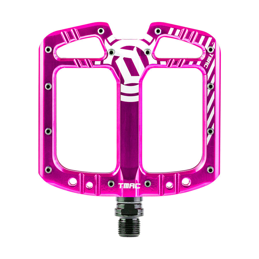 450878-10::0::450878-10::Deity, TMAC, Pédales plateformes, Corps: Aluminium, Axe: Cr-Mo, 9/16'', Rose, Paire