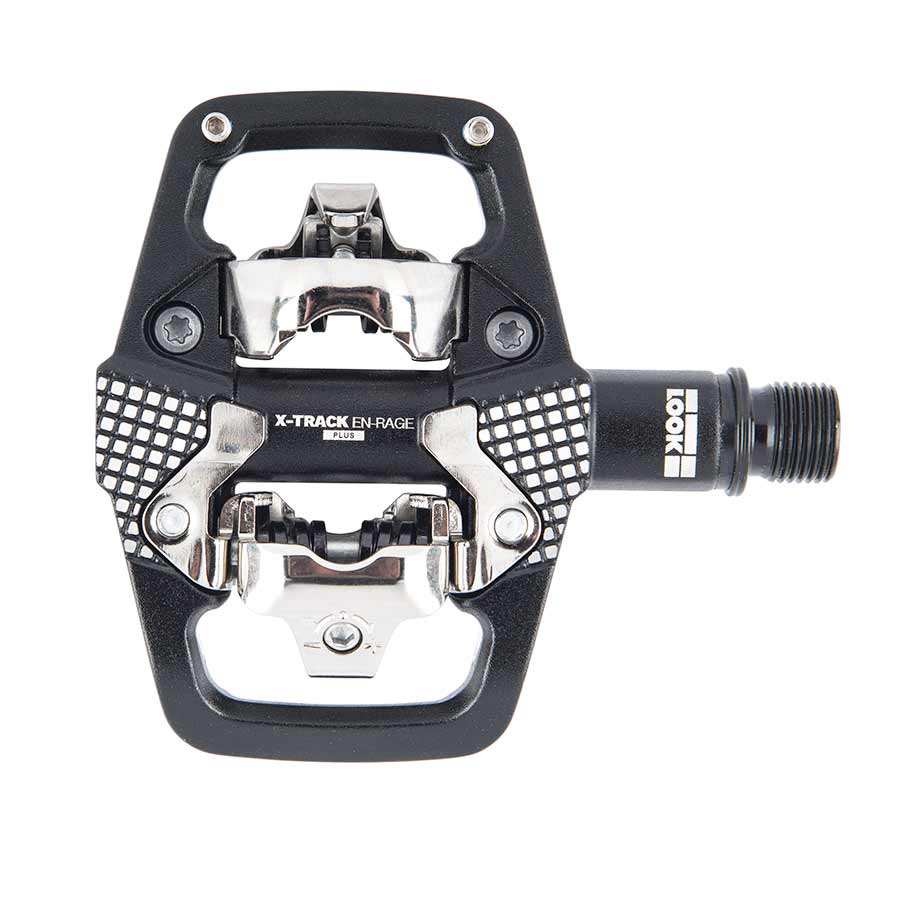 450915-01::0::450915-01::Look, X-Track En-Rage +, Pédales automatiques pour VTT, Corps en Aluminum, Essieu en Cr-Mo, 9/16'', Noir