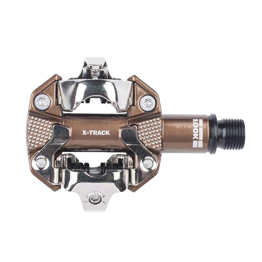 450966-01::1::450966-01::Look, X-Track Gravel, Pédales, Corps: Aluminium, Axe: Cr-Mo, 9/16'', Bronze, Paire