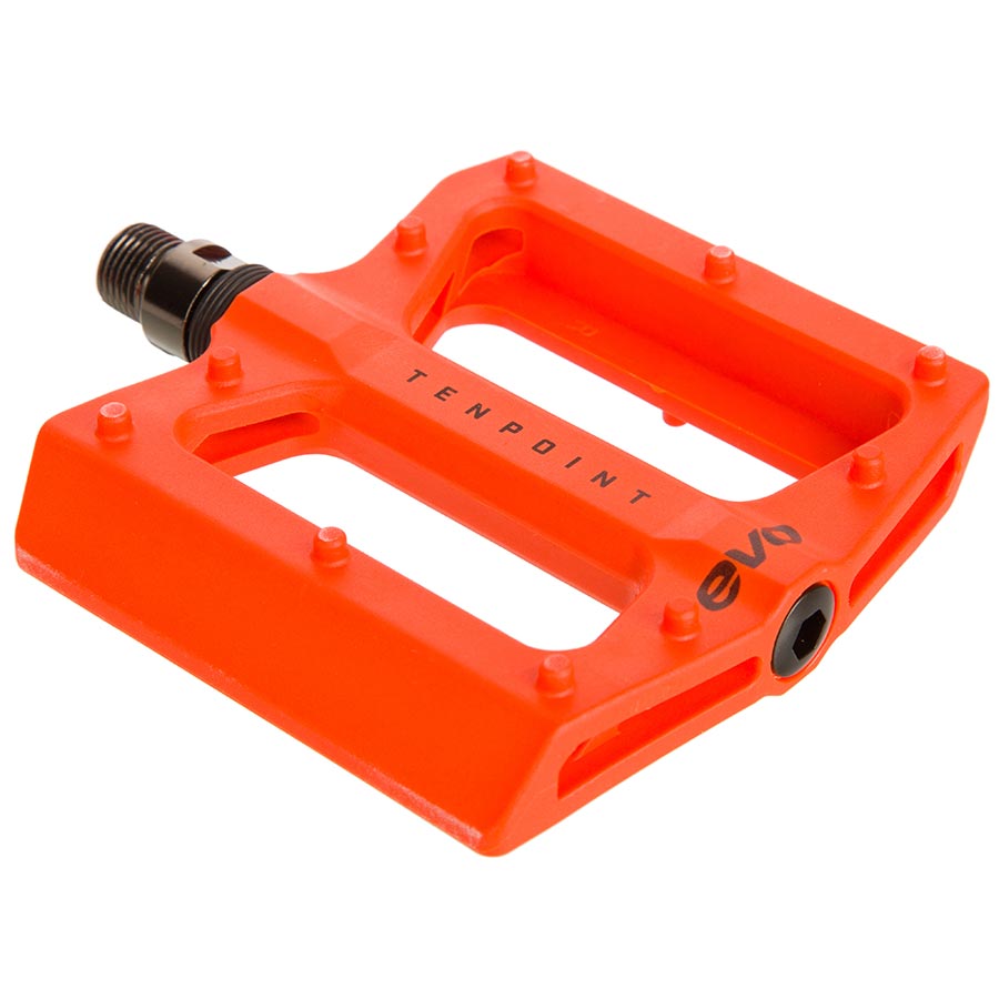 451140-05::0::451140-05::EVO, Tenpoint, Pédales plateformes, Corps: Nylon, Axe: Cr-Mo, 9/16'', Orange, Paire