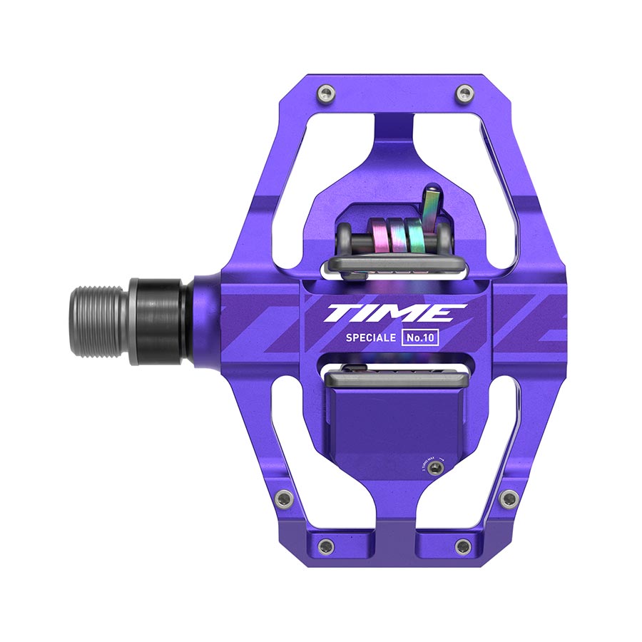 451166-02::0::451166-02::TIME, Speciale 10 Large B1, Pédales, Corps: Aluminium, Axe: Acier, 9/16'', Mauve, Paire