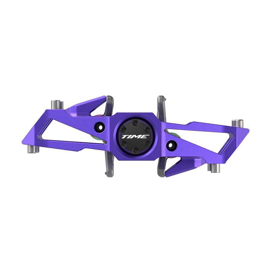 451166-02::1::451166-02::TIME, Speciale 10 Large B1, Pédales, Corps: Aluminium, Axe: Acier, 9/16'', Mauve, Paire