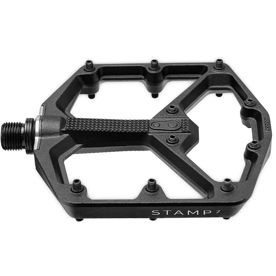 451278-01::1::451278-01::crankbrothers, STAMP 7 Large, Pédales plateformes, Corps: Aluminium, Axe: Cr-Mo, 9/16'', Noir, Paire
