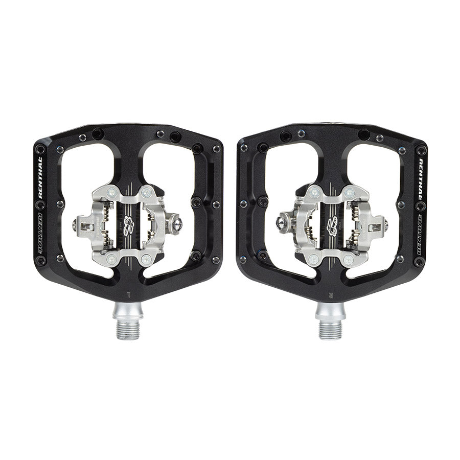 451341-01::0::451341-01::Renthal, Revo-DHC, Pédales, Corps: Aluminium, Axe: Cr-Mo, 9/16'', Noir