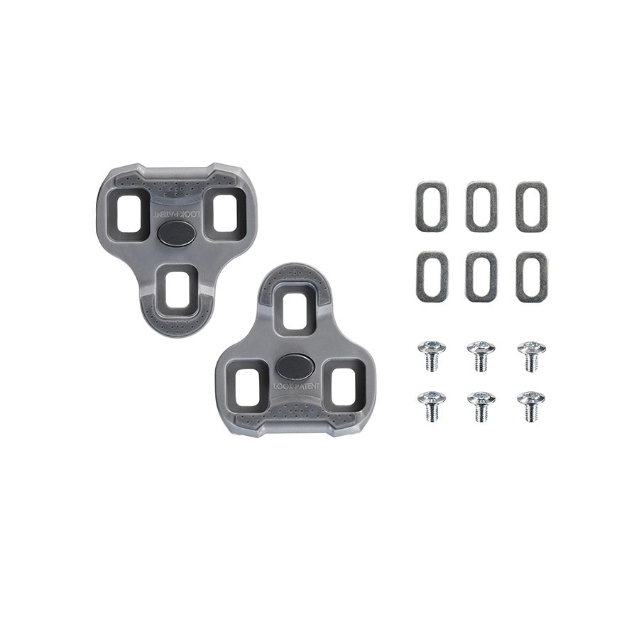 451358-01::2::451358-01::Look, Keo Grip, Cales, Compatibilité: Keo Grip, Jeu latéral: 4.5°, Gris, Paire