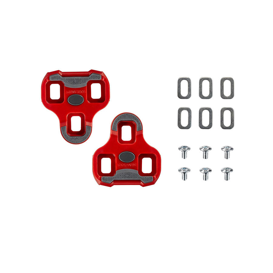 451359-01::2::451359-01::Look, Keo Grip, Cales, Compatibilité: Keo Grip, Jeu latéral: 9°, Rouge, Paire
