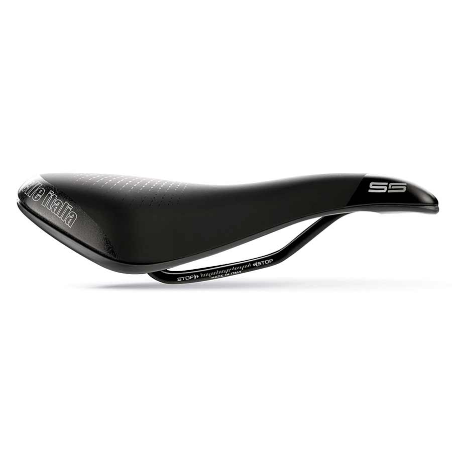 551069-01::1::551069-01::Selle Italia, S 5 Superflow, Selle, 255 x 160mm, 325g, Noir/Haute Visibilité