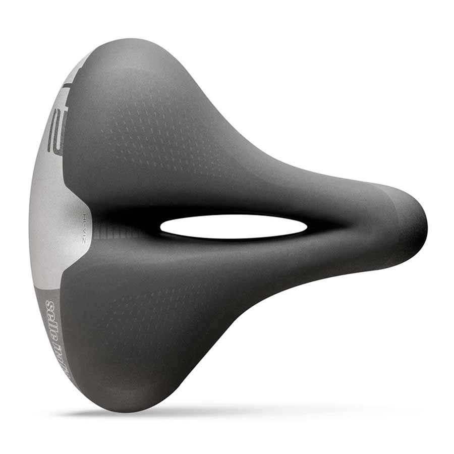 551072-01::0::551072-01::Selle Italia, T 2 Flow, Selle, 258 x 233mm, Unisexe, 671g, Noir/Haute Visibilité