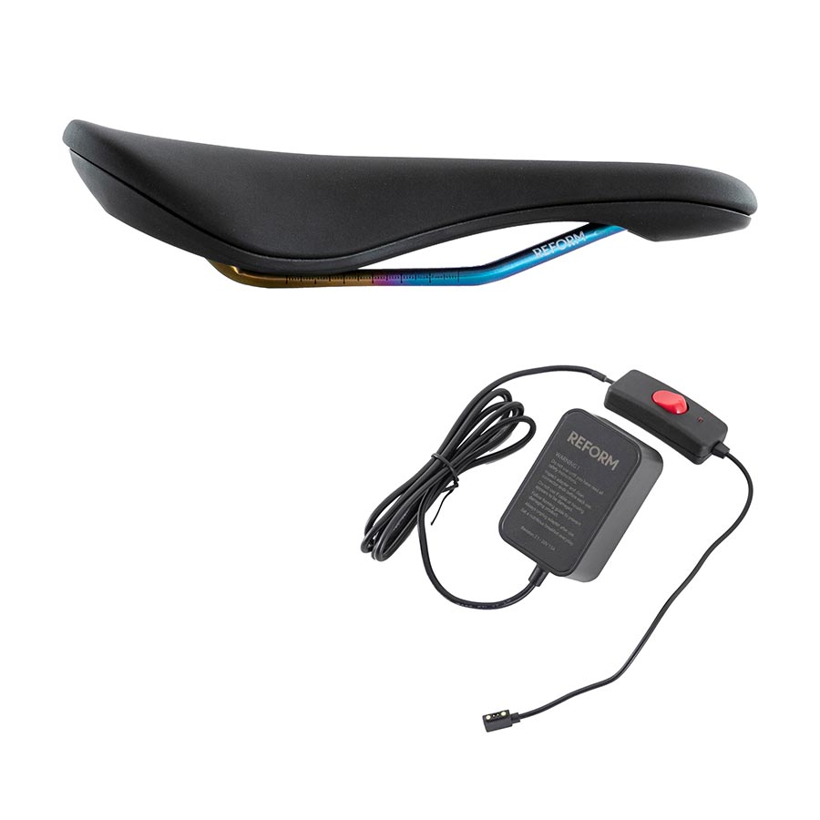 551259-02::0::551259-02::Reform Saddles, Tantalus, Selle, 245 x 142mm, Unisexe, 230g, Noir, Avec bloc d'alimentation