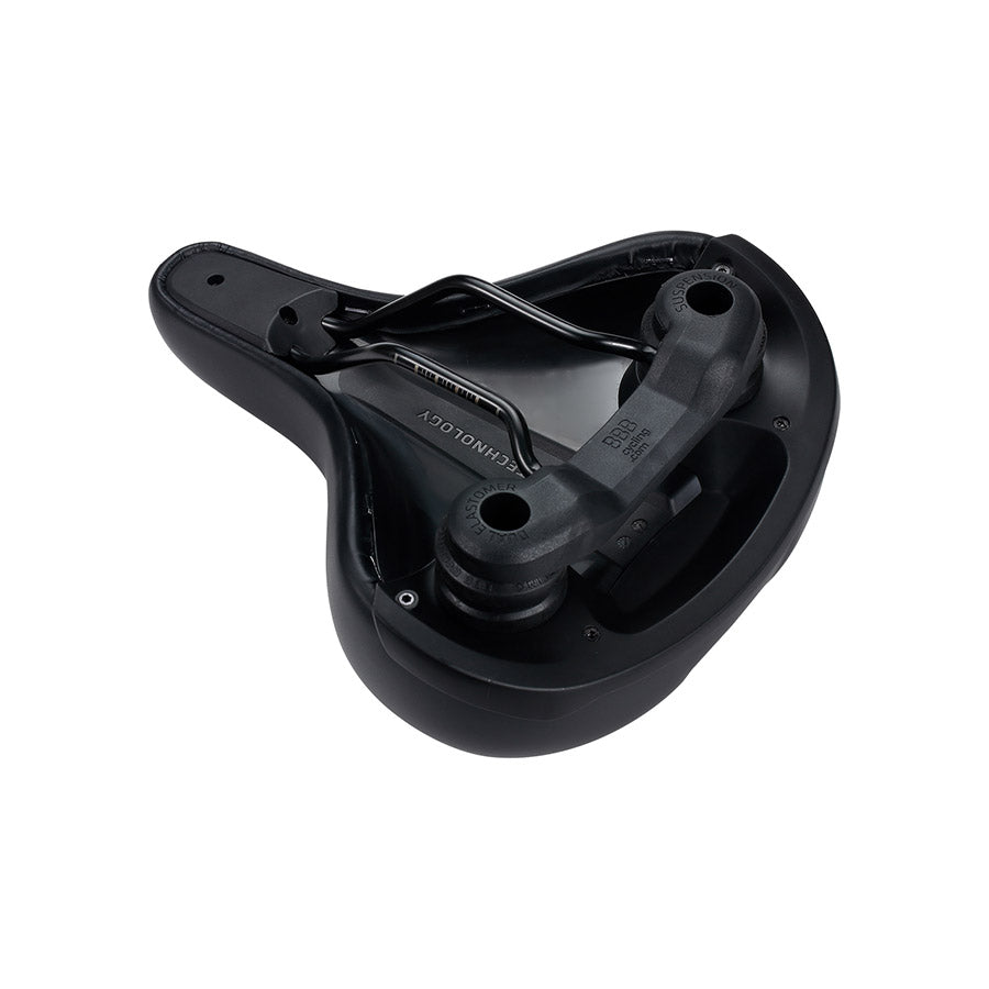 551380-01::4::551380-01::BBB Cycling, BSD-97 SoftComfort Upright, Selle, 265 x 225mm, Unisexe, Noir