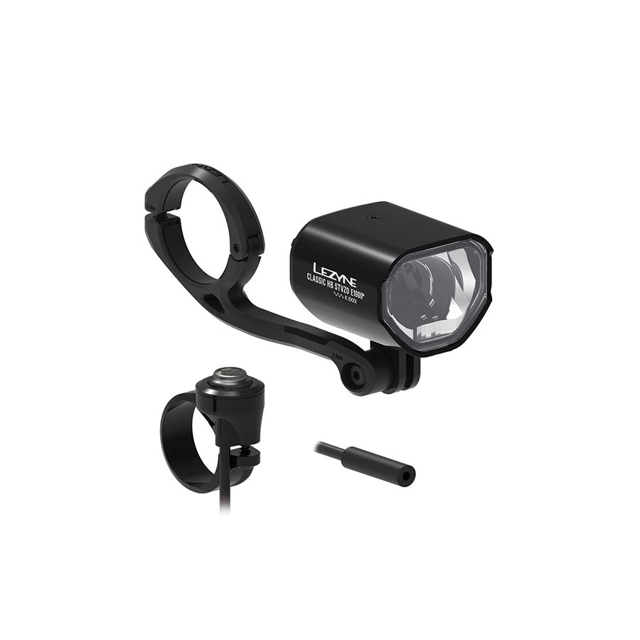 621118-01::0::621118-01::Lezyne, E-Bike Classic High Beam, Lumière, Avant, Noir