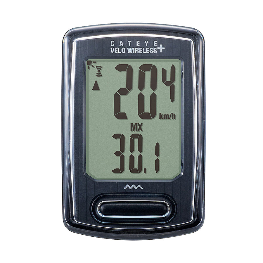 650047-03::0::650047-03::CatEye, Velo Wireless + (Urbain), Cyclomètre, Noir, Rétro-éclairé